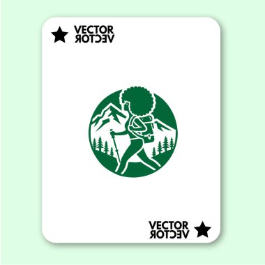 cool dağ logosu tatil vektörü