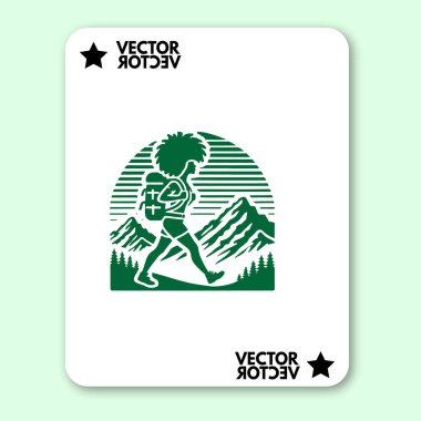 cool dağ logosu tatil vektörü