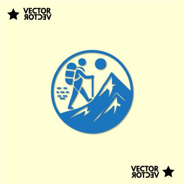 Basit montaint logo tasarımı ilhamı