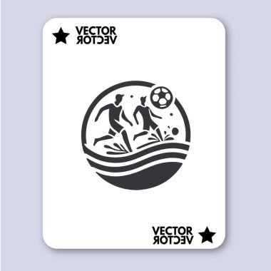 Plaj Futbolu vektör illüstrasyonu