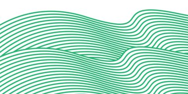 Soyut yeşil dalga arkaplanı. vektör arkaplanı.