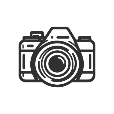 Black icons for photographers. clipart