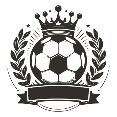 Futbol logosu şablon tasarımı.