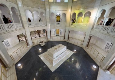 Habib Bourguiba 'nın Mausoelum' undaki mezar, saygıdeğer bağımsızlık lideri ve eski başkan, Manastır, Tunus