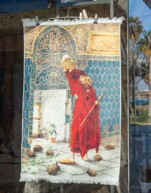 Türkiye 'nin antik kenti Side' daki bir dükkanda satılık 