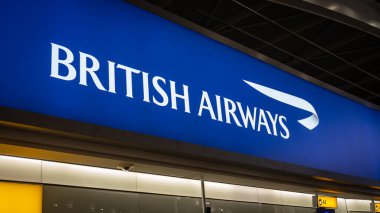 Londra Heathrow Havaalanı Terminali 5, İngiltere 'den kalkan 