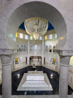 Habib Bourguiba 'nın Mausoelum' undaki mezar, saygıdeğer bağımsızlık lideri ve eski başkan, Manastır, Tunus