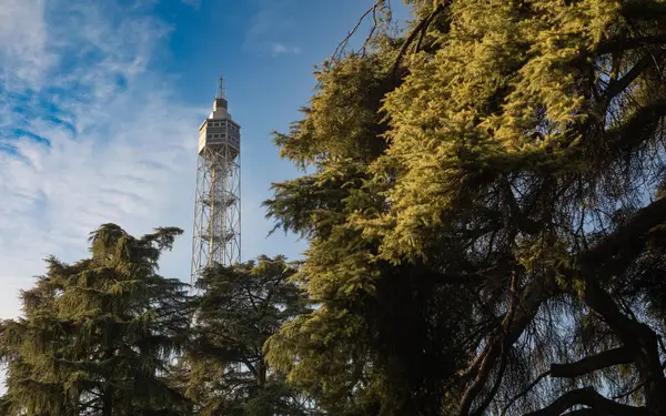 stock image The Park Tower, or Torre del Parco, in Sempione Park next to Castello Sforzesco, or Milan Castle, in Milan, Lombardy, Italy.