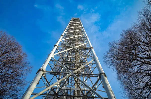 stock image The Branca Tower, or White Tower, in Sempione Park next to Castello Sforzesco, or Milan Castle, in Milan, Lombardy, Italy.