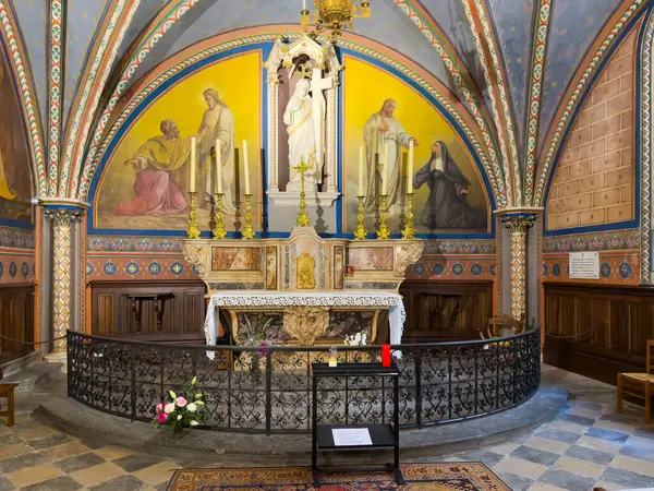 stock image The Chapel of Sacre-Coeur (Sacred Heart Chapel) within the catholic catherdral of Notre-Dame in Grenoble, France.