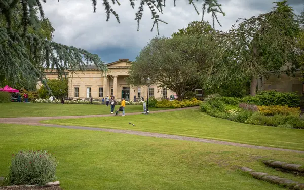 stock image The Yorkshire Museum seen from Museum Gardens in York, North Yorkshire, UK