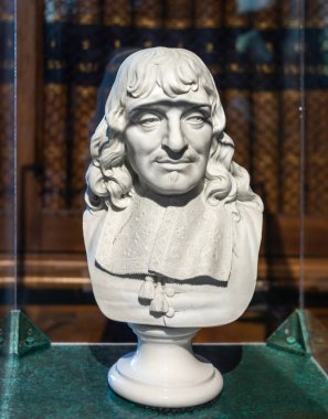 Fransa 'nın Vizille kentindeki Fransız Devrimi Müzesi' nde 17. yüzyıl Fransız filozof Ren Descartes 'in büstü.. 
