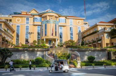 Kamboçya 'nın Phnom Penh şehrindeki Electricite du Cambodge genel merkezi..