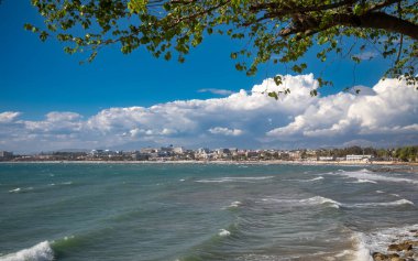 Türkiye 'nin Antalya ilindeki tüm turizm beldesi gelişmeleriyle Akdeniz' i Eski Kentin Tarafından modern Kente bir manzara (Türkiye))