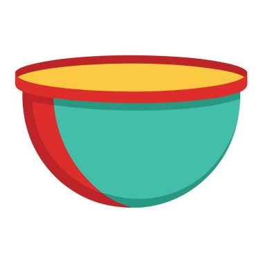 Minimalist bir karıştırma kabının vektör illüstrasyonu.