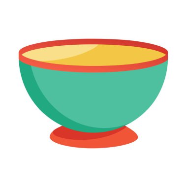 Minimalist bir karıştırma kabının vektör illüstrasyonu.