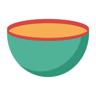 Minimalist bir karıştırma kabının vektör illüstrasyonu.