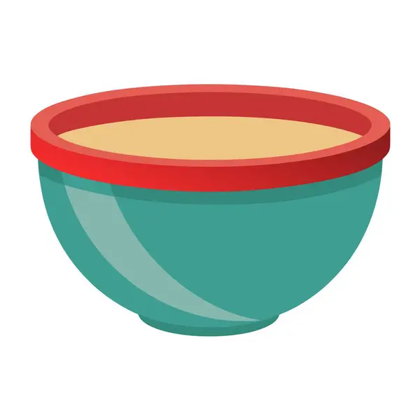 stock vector Vector illustration of a minimalistic mixing bowl.