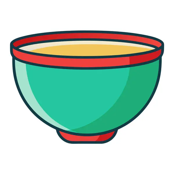 stock vector Vector illustration of a minimalistic mixing bowl.