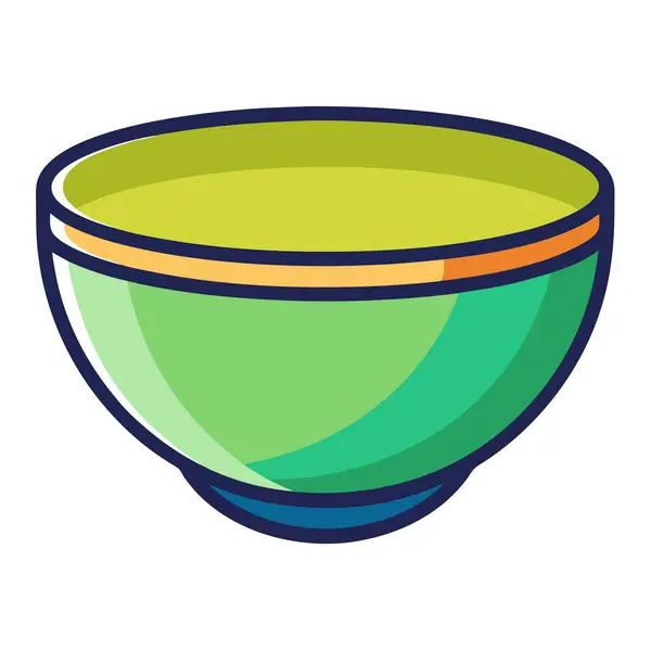 stock vector Vector illustration of a minimalistic mixing bowl.