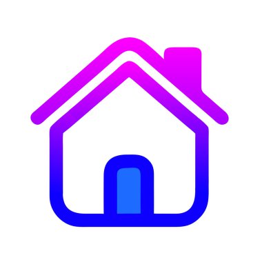 Ev Simgesi, ev simgesi vektörü.