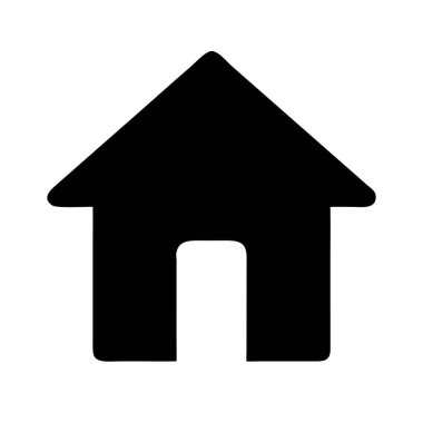 Ev Simgesi, ev simgesi vektörü.