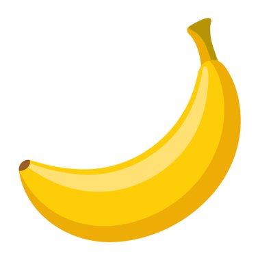 Sarı olgun muz çizimi, elle çizilmiş muz..