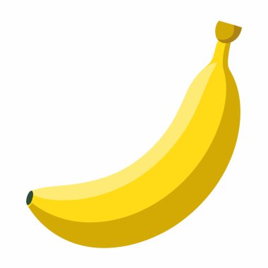 Sarı olgun muz çizimi, elle çizilmiş muz..