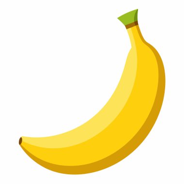 Sarı olgun muz çizimi, elle çizilmiş muz..