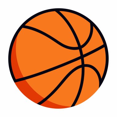 Basketbol sporu vektör illüstrasyonu.