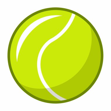 Vektör Tenis Topu İllüstrasyonu, Yüksek Kaliteli Tenis Topu İllüstrasyonu.