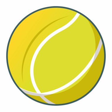 Vektör Tenis Topu İllüstrasyonu, Yüksek Kaliteli Tenis Topu İllüstrasyonu.