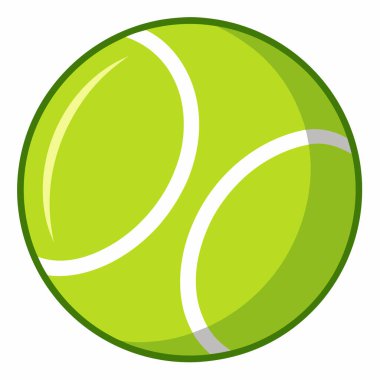 Vektör Tenis Topu İllüstrasyonu, Yüksek Kaliteli Tenis Topu İllüstrasyonu.