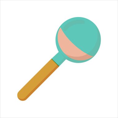 Basit minimalist dondurma kepçesi simgesi.