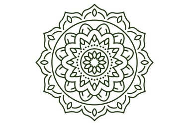 Mandala süsü. Klasik dekoratif öğeler