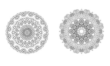 Mandala. Vintage yuvarlak desen