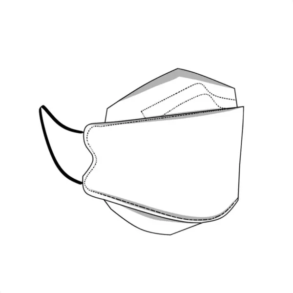 Renk Vektörü Simgesi Olmayan Maske Çizimi