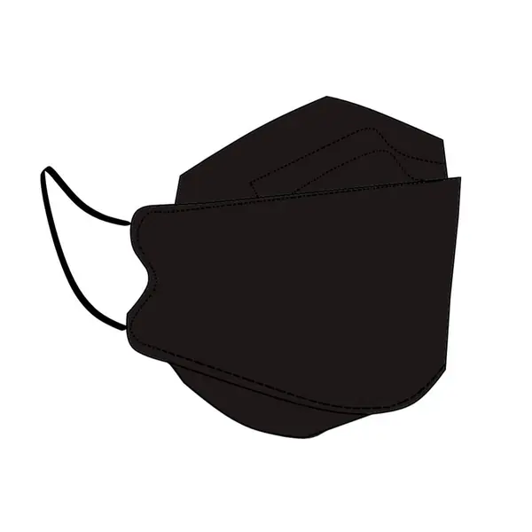 Maske Siyah Renk Vektör Simgesi