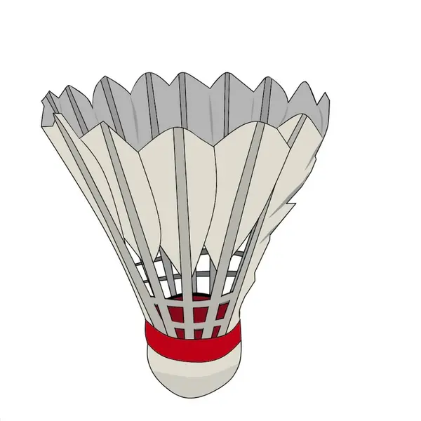 Top Badminton Vektör İllüstrasyonu