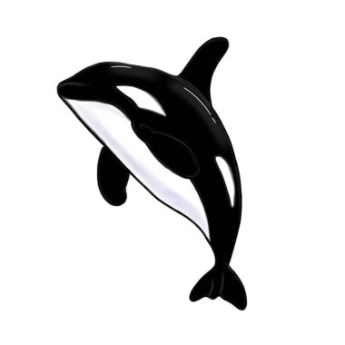 Orca Balina Vektörü İllüstrasyonu