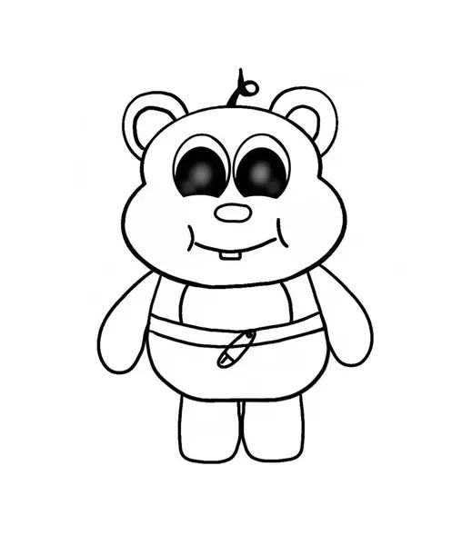 Sevimli bebek ayı çizimi