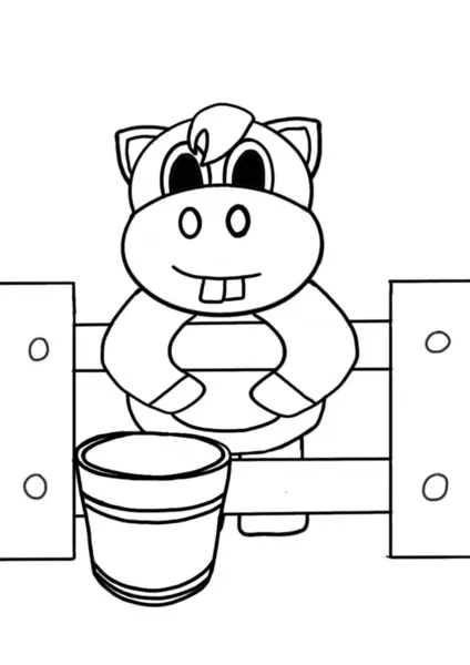 Şirin at çizimi vektör çizimi