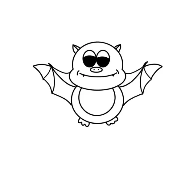 Güzel bir yarasa çizimi.