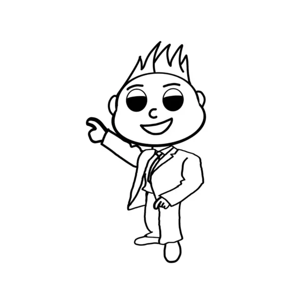 Sketch Erkek ofis çalışanı sunumu