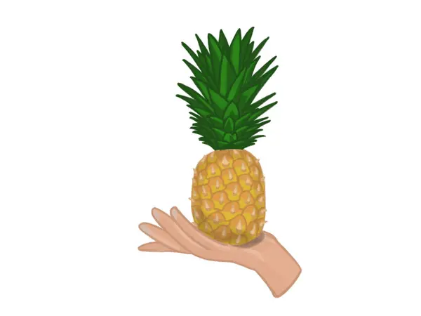 El ele tutuşan ananas çizgi film çizimleri 