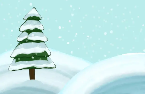 Yılbaşı Arkaplanı Karla kaplı