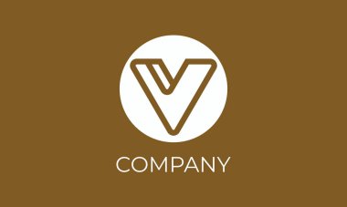 v logo tasarım vektörü