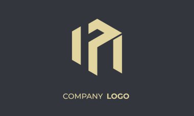 n harfi monogram logo tasarımı