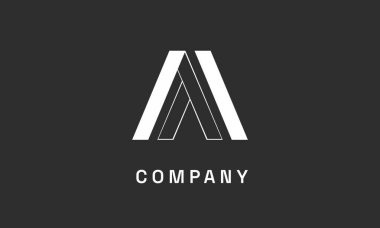 bir harf bir monogram simge simgesi tasarımı