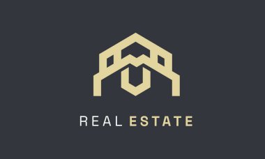 Emlak logosu şablonu, vektör, illüstrasyon, gayrimenkul, mülk, mimari logo, ev logosu, vektör çizimi